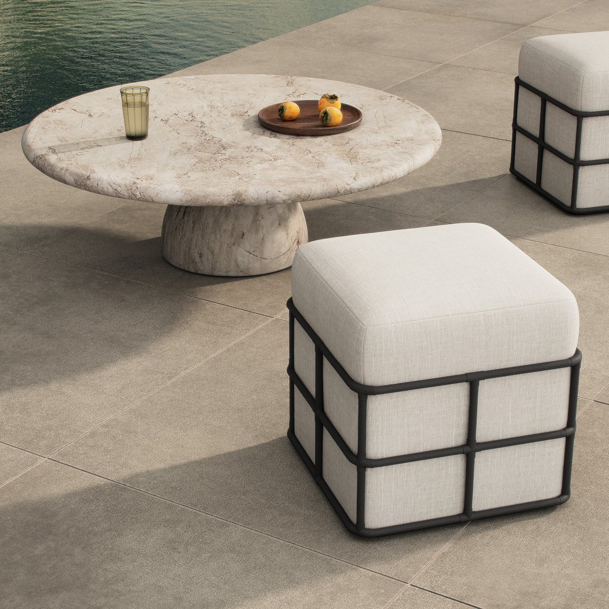 Enola Outdoor Stool by Four Hands