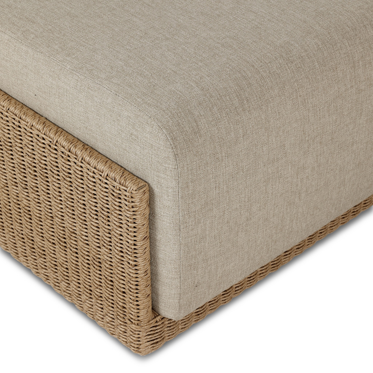 Manning Outdoor Ottoman by Four Hands