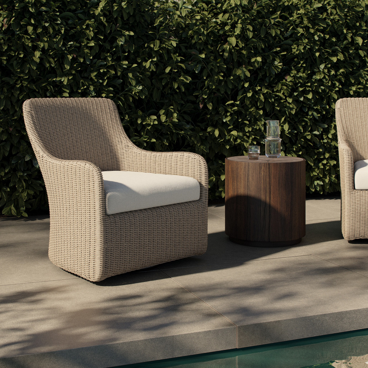 Blaire Outdoor Swivel Chair