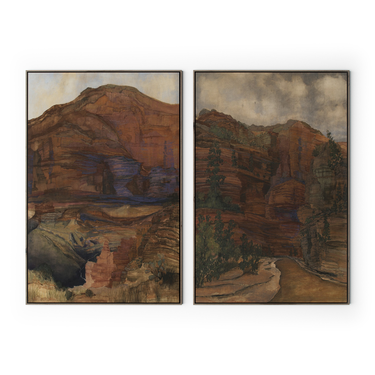 Desert Diptych By Aileen Fitzgerald by Four Hands
