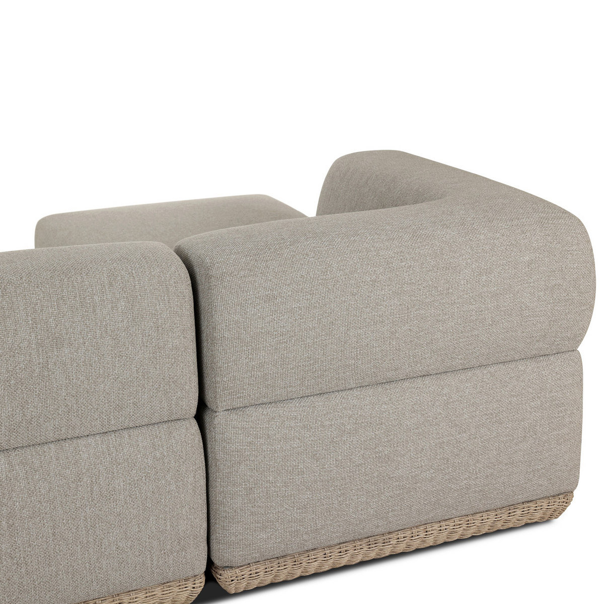 Evander Outdoor 4 Pc Sectional W/ Ottoman by Four Hands