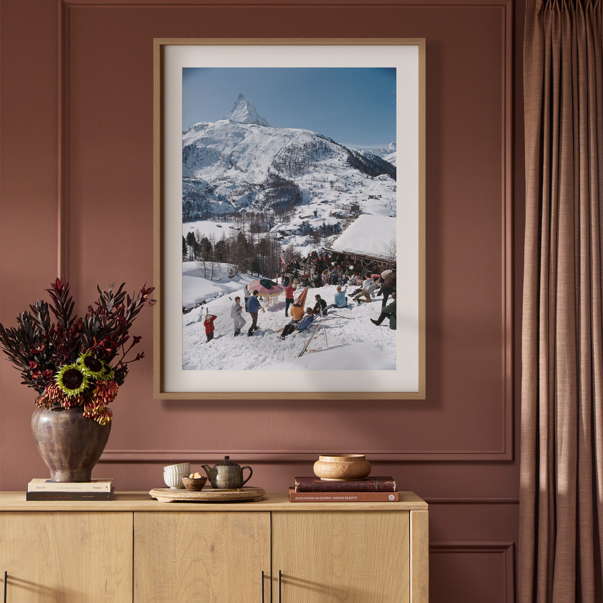 Zermatt Skiing By Slim Aarons by Four Hands