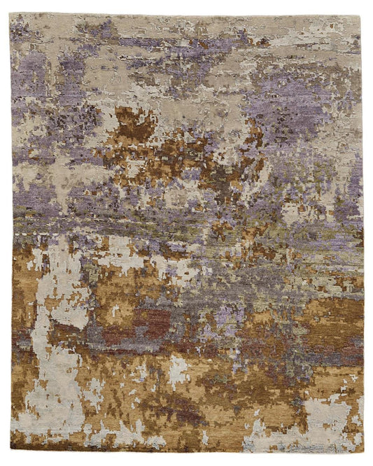 Lor 6003L Blue Rug by Feizy