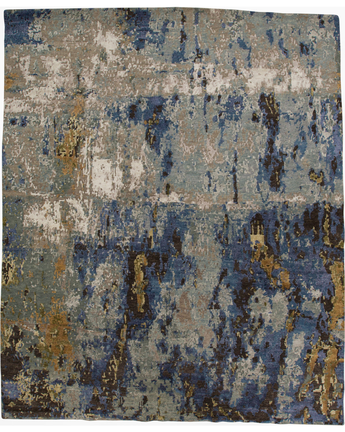 Lor 6008L Blue/Silver Rug by Feizy