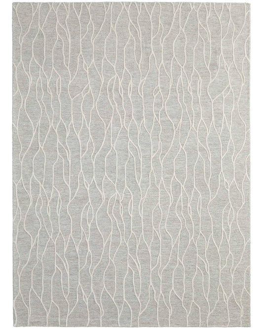 Enzo 8734F Ivory/Gray Rug by Feizy