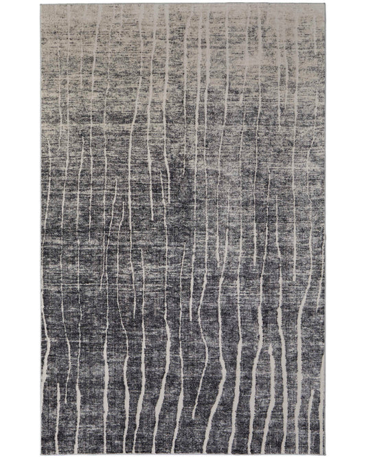 Kano 39LIF Ivory/Charcoal Rug by Feizy