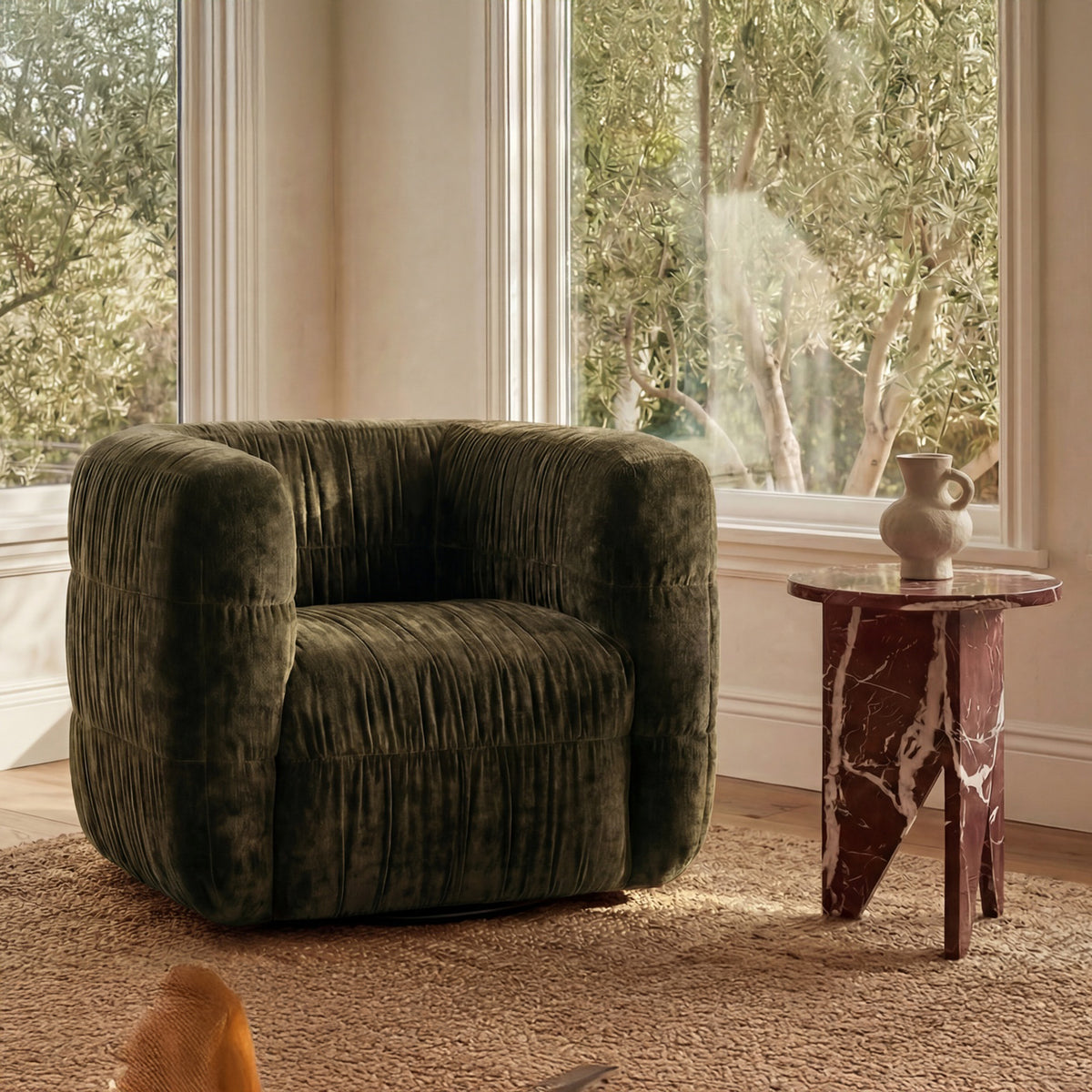 Robson Swivel Chair Dark by Moe's Home
