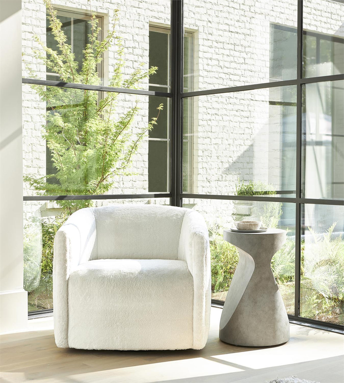 Aline Fabric Swivel Chair (B6923S) by Bernhardt