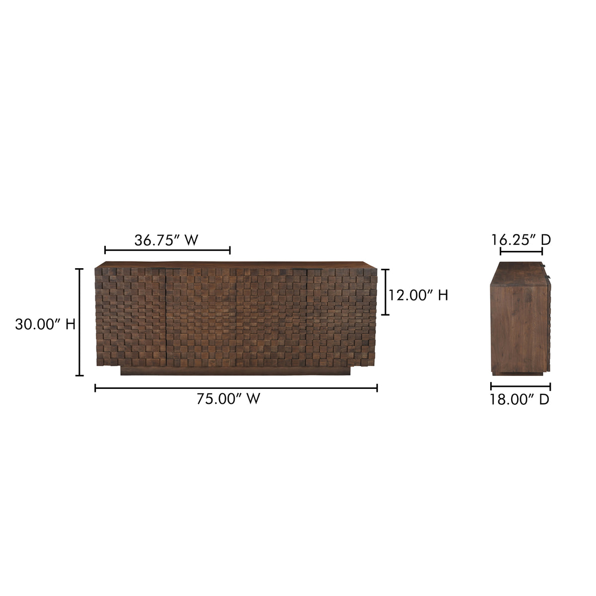 Easton Sideboard Brown by Moe's Home