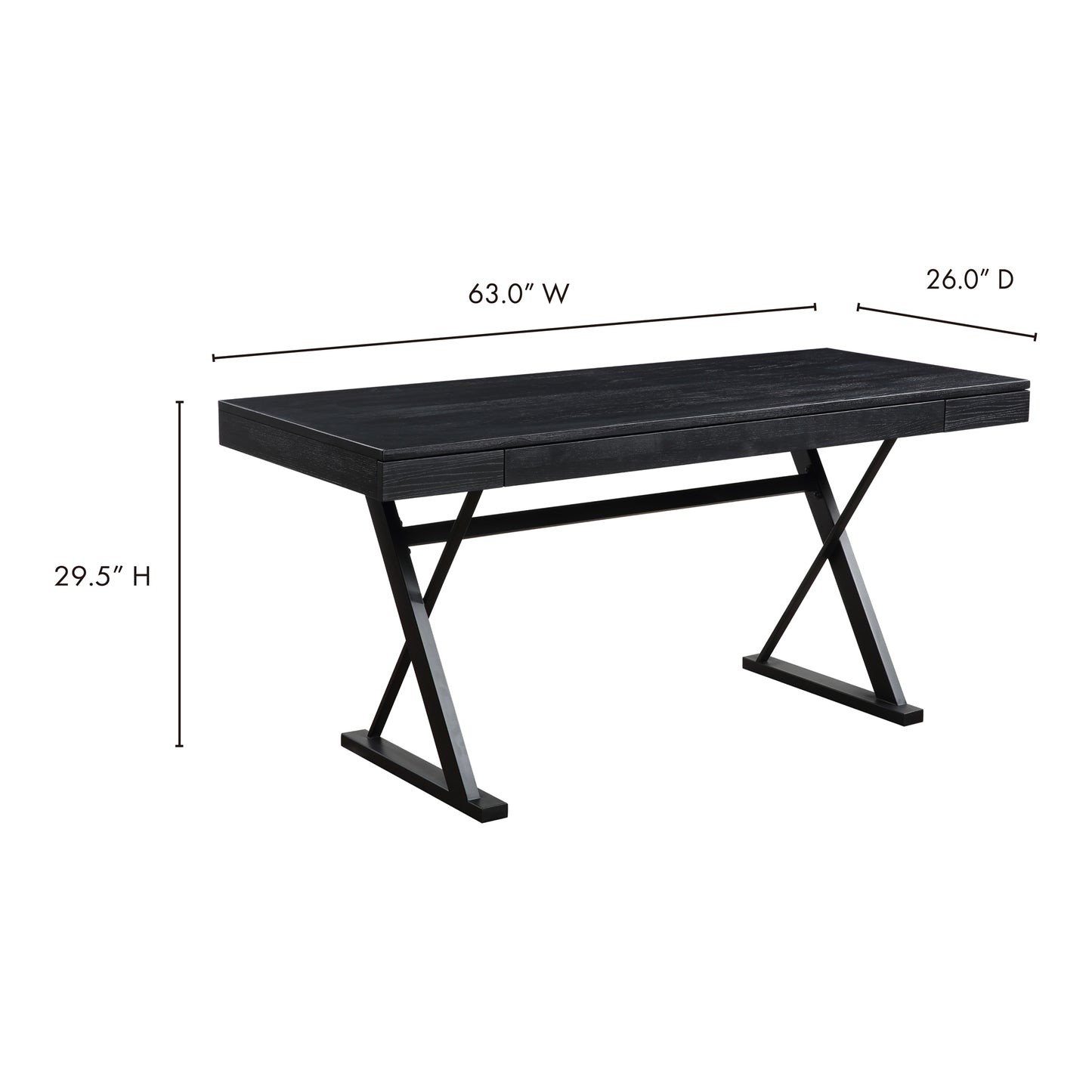Profecto Desk Black by Moe's Home