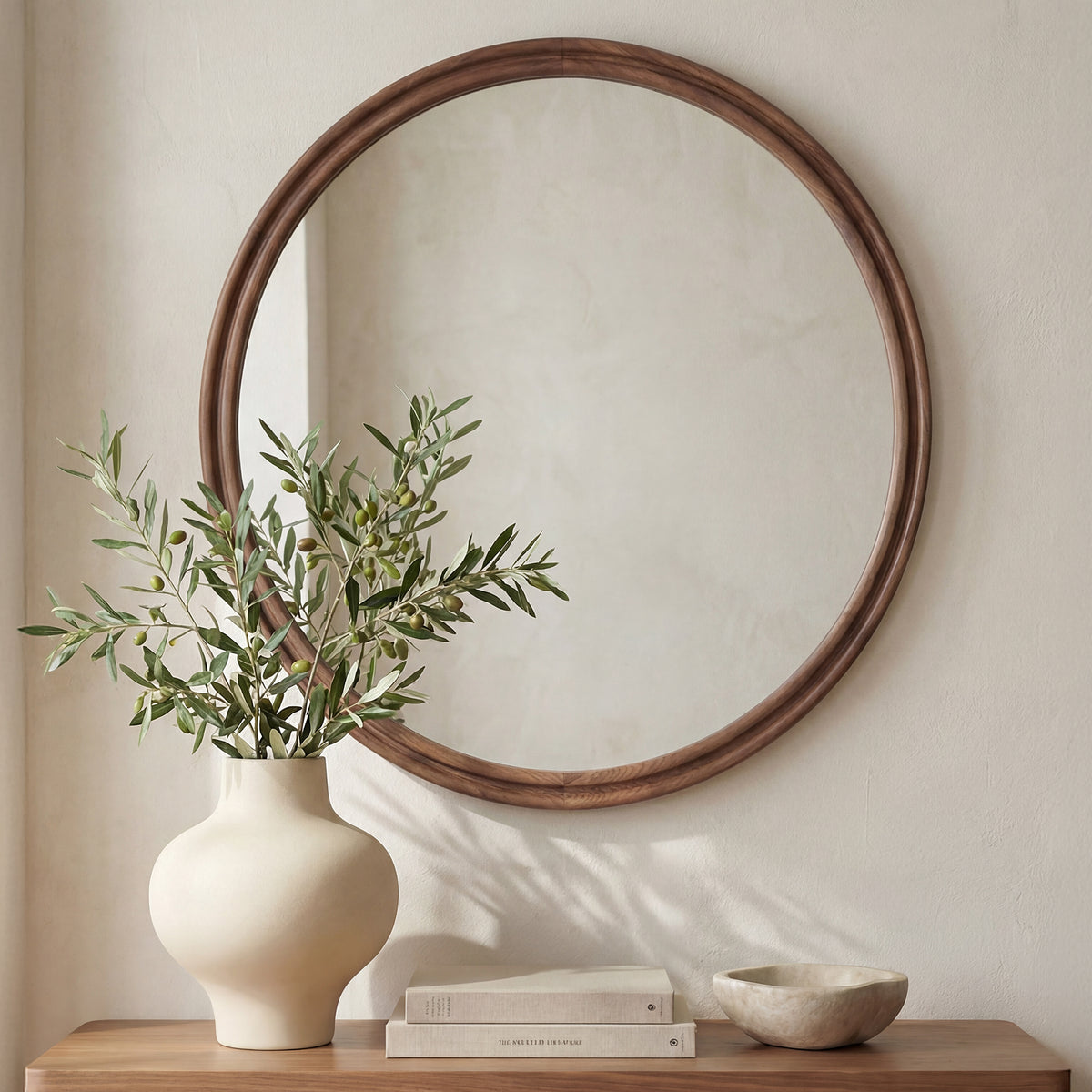 Alcott Large Round Mirror by Moe's Home
