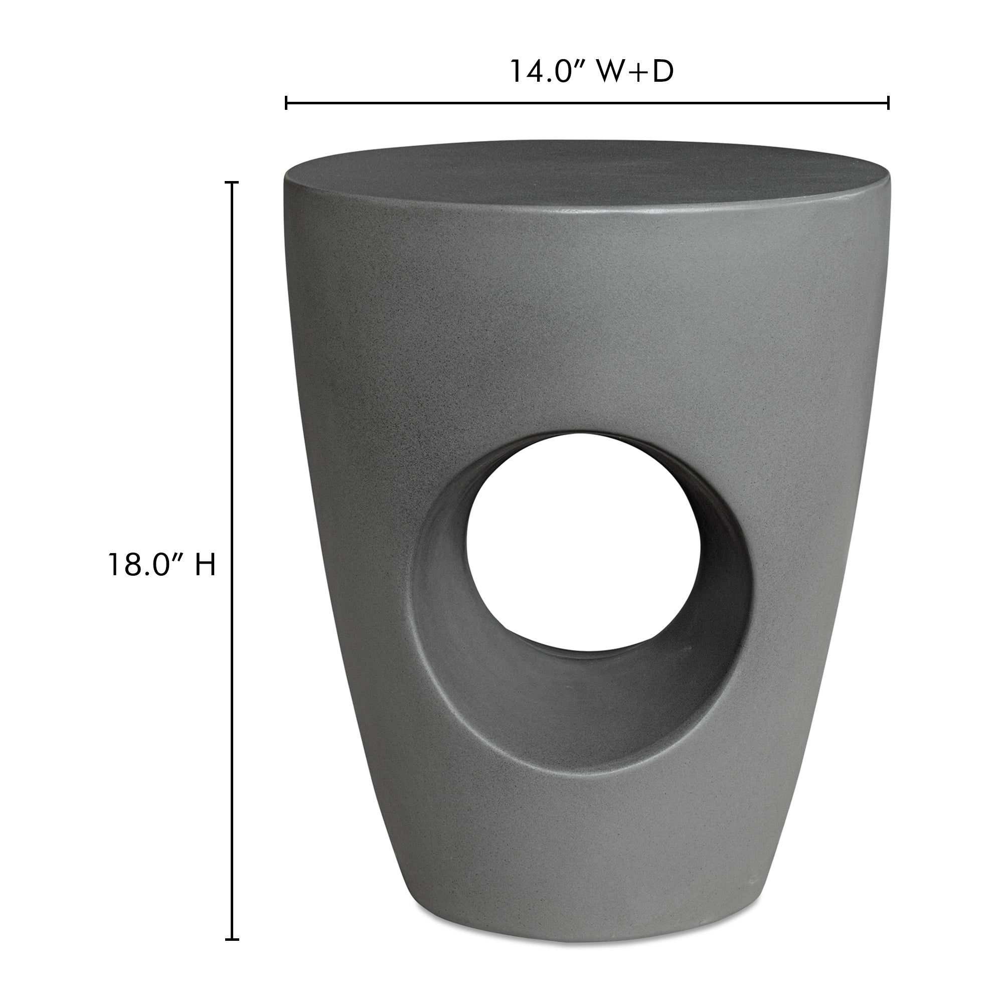 Aylard Outdoor Stool Dark Grey