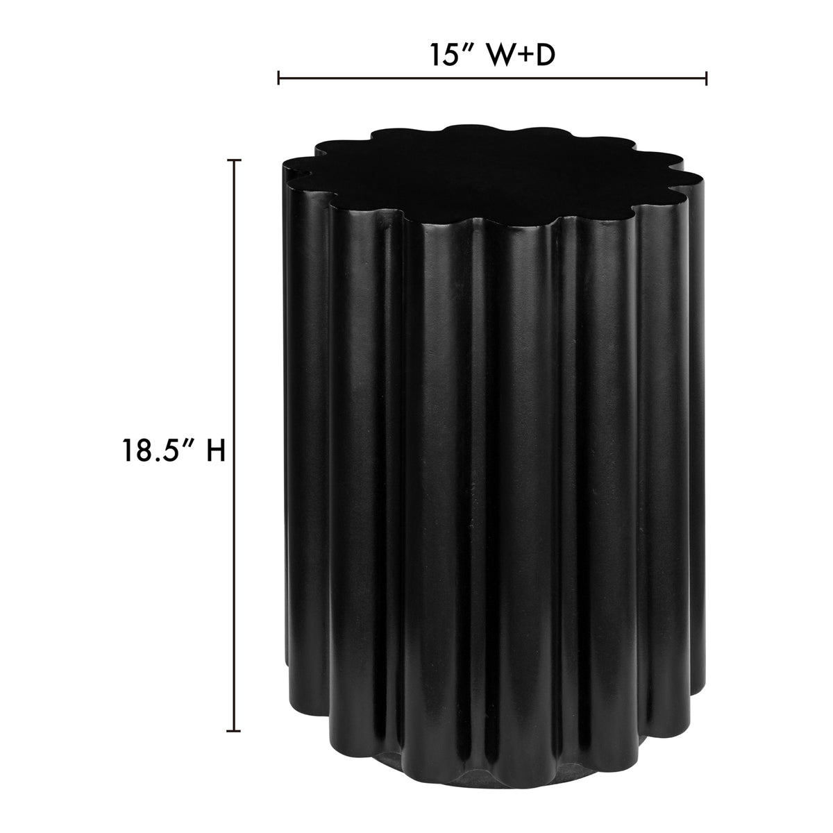 Taffy Accent Table Black by Moe's Home