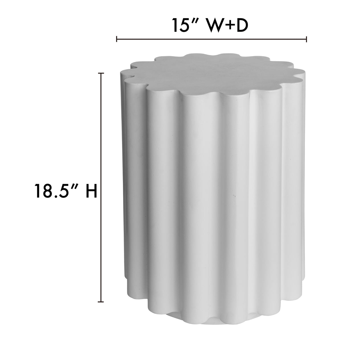 Taffy Accent Table White by Moe's Home