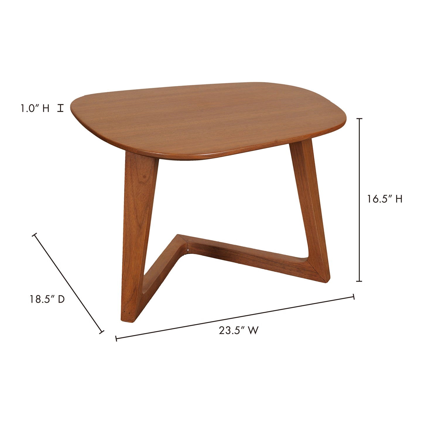 Godenza End Table Brown by Moe's Home
