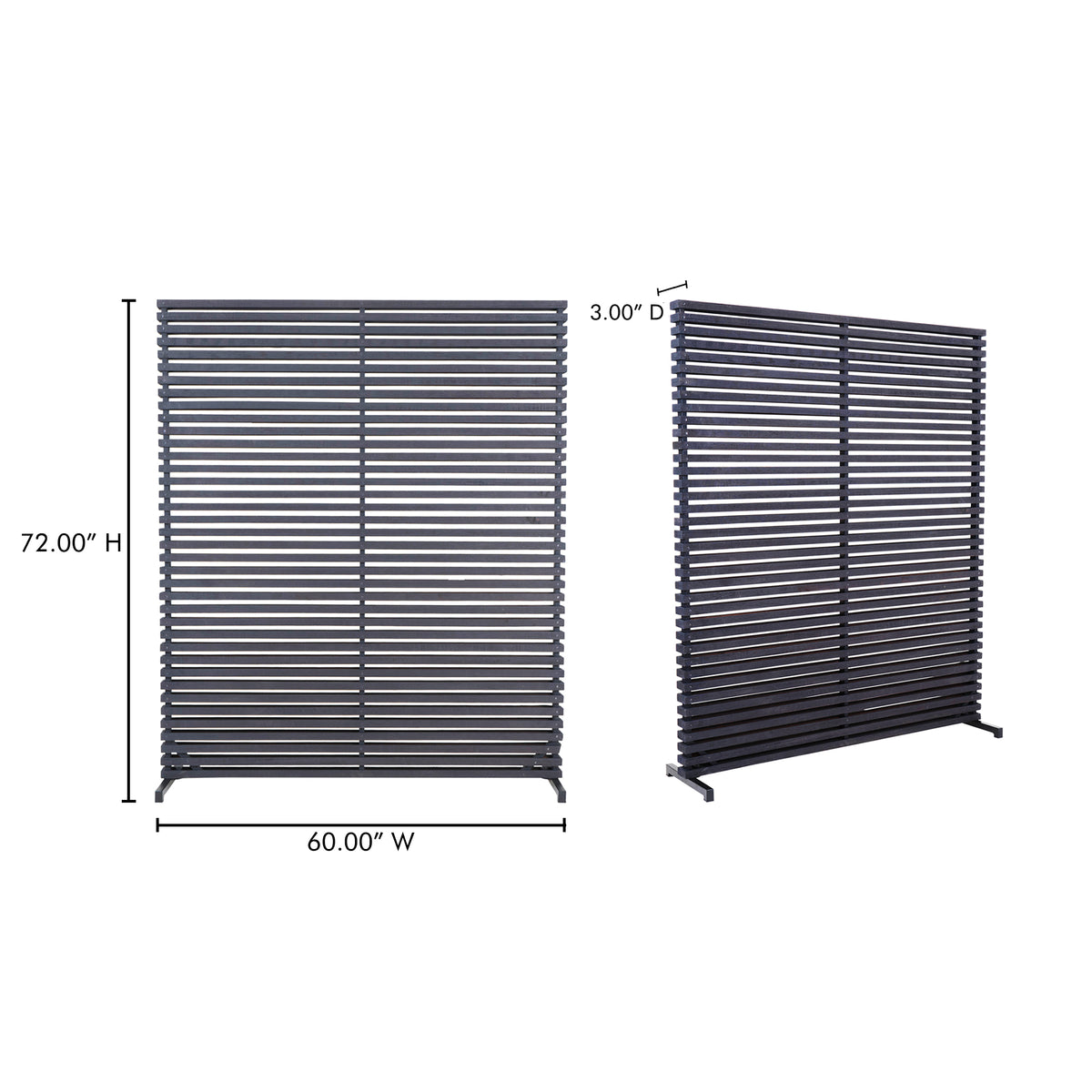 Dallin Screen Black by Moe's Home