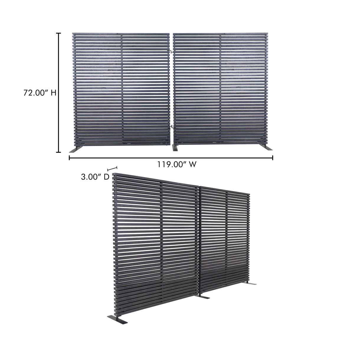 Damani Screen Black by Moe's Home