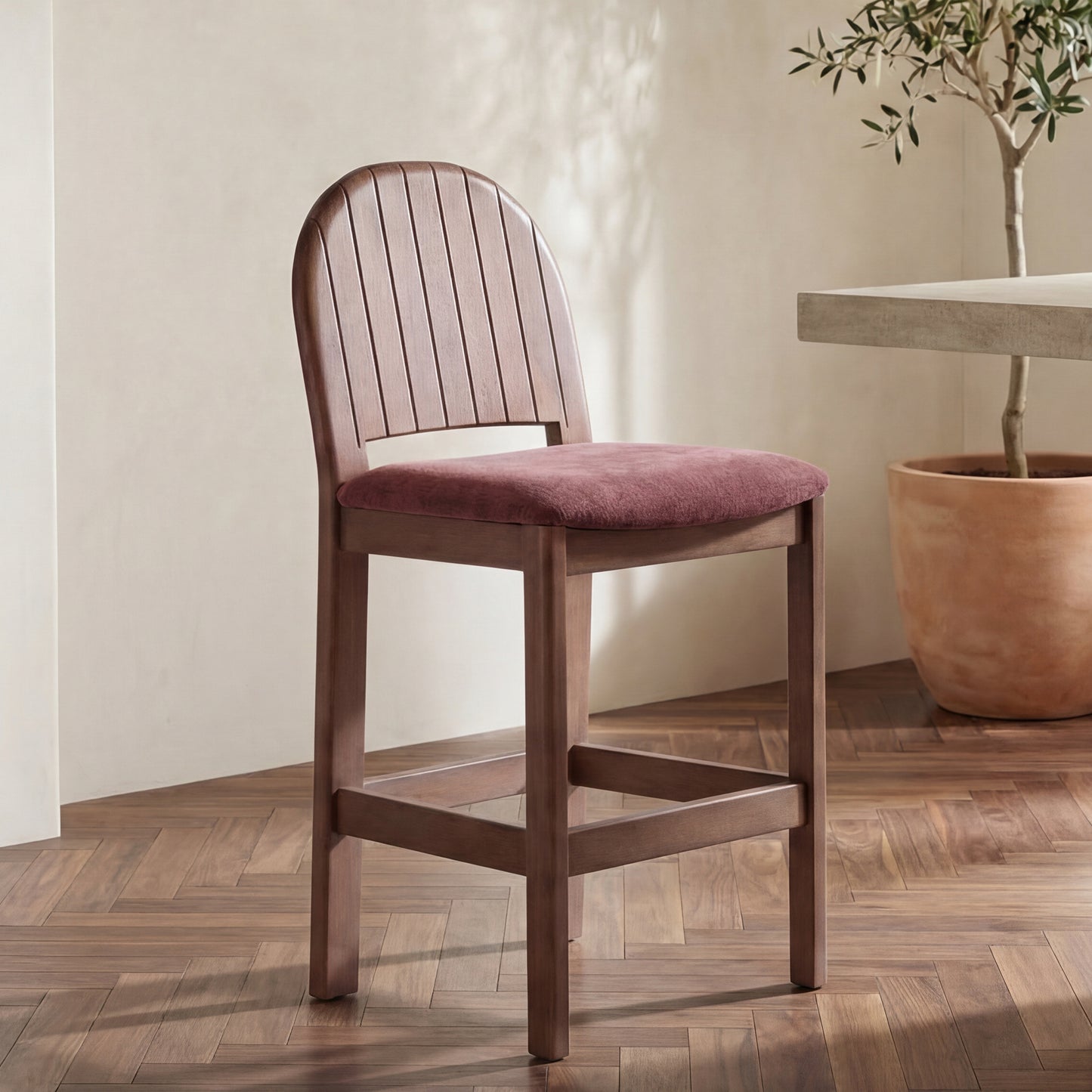 Emil Counter Stool Berry by Moe's Home