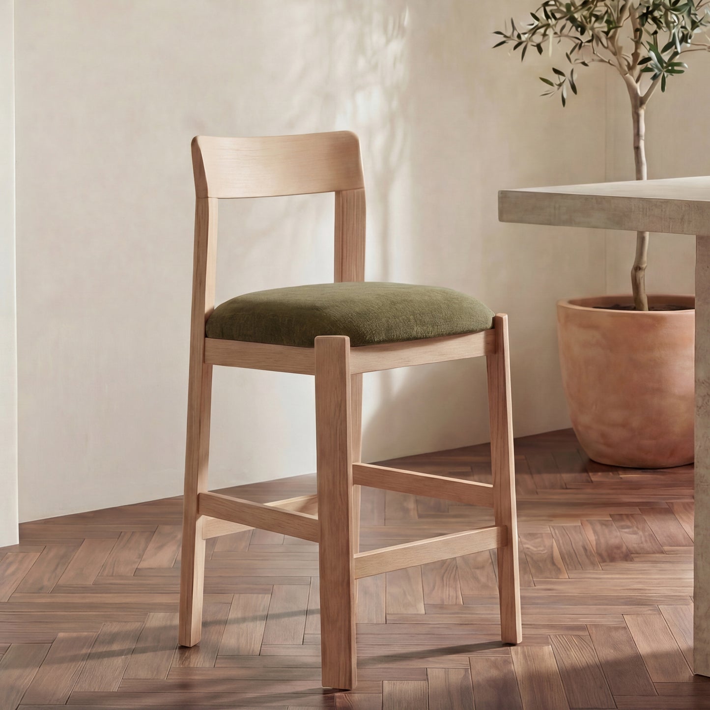 Oli Counter Stool Dark by Moe's Home