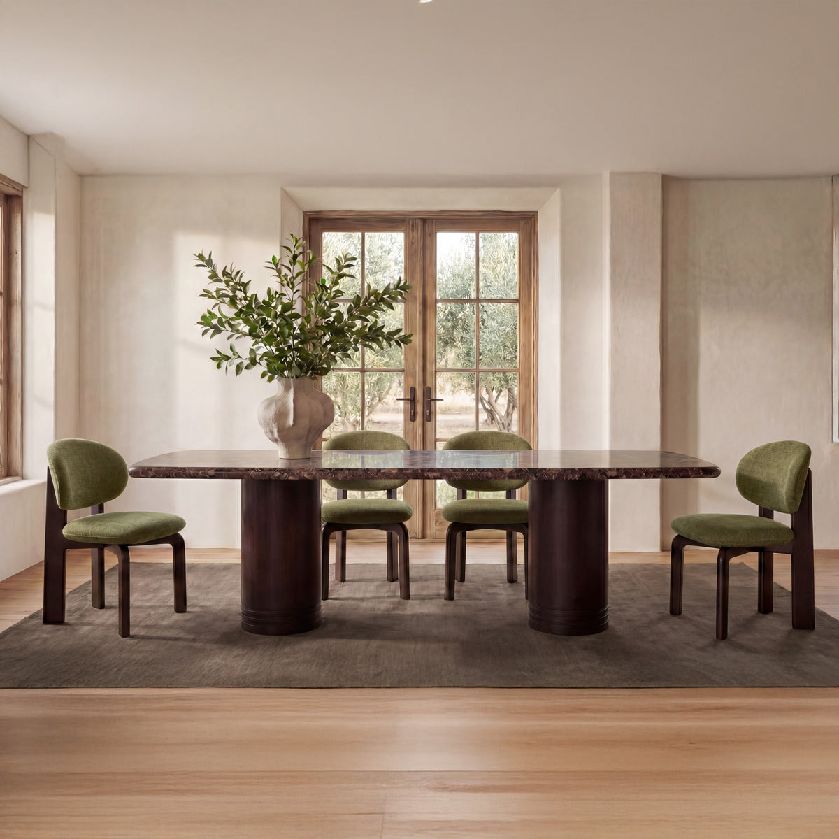Sami Dining Chair Olive Set of Two by Moe's Home