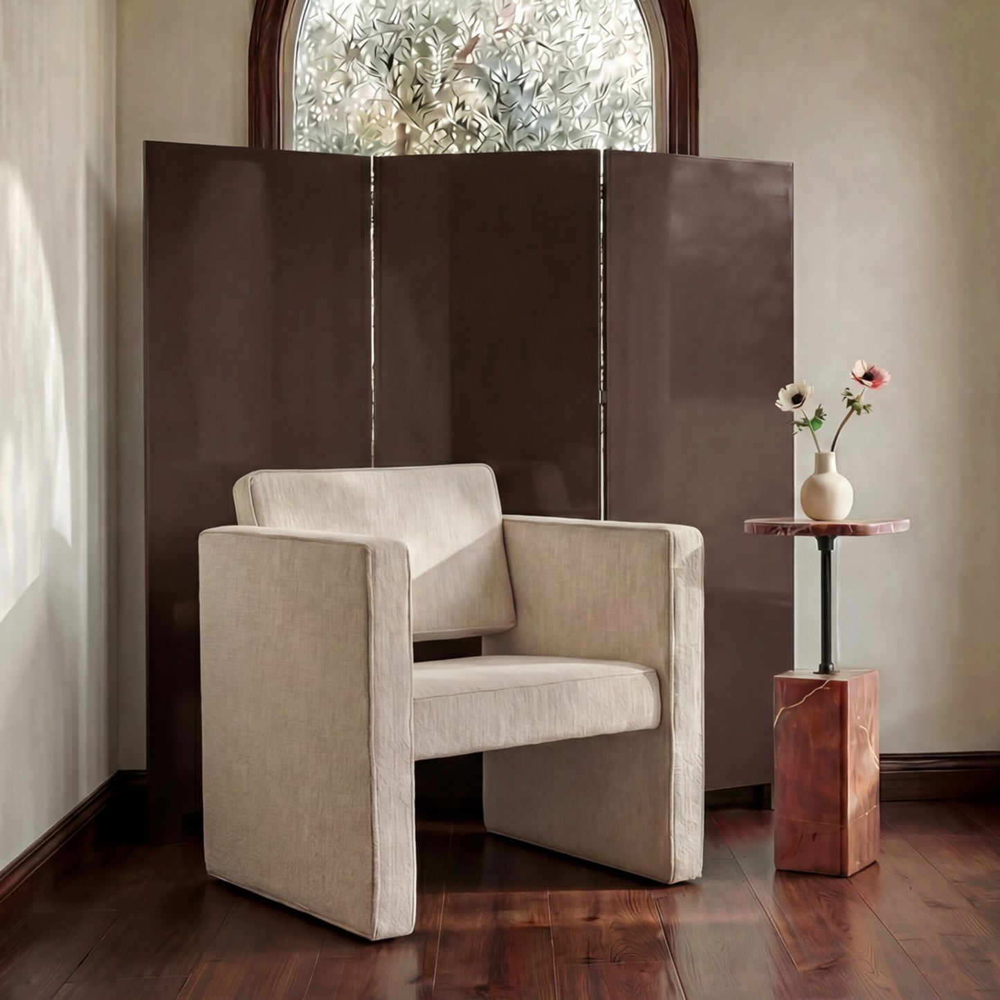 Garbo Screen Dark Brown Lacquer by Moe's Home