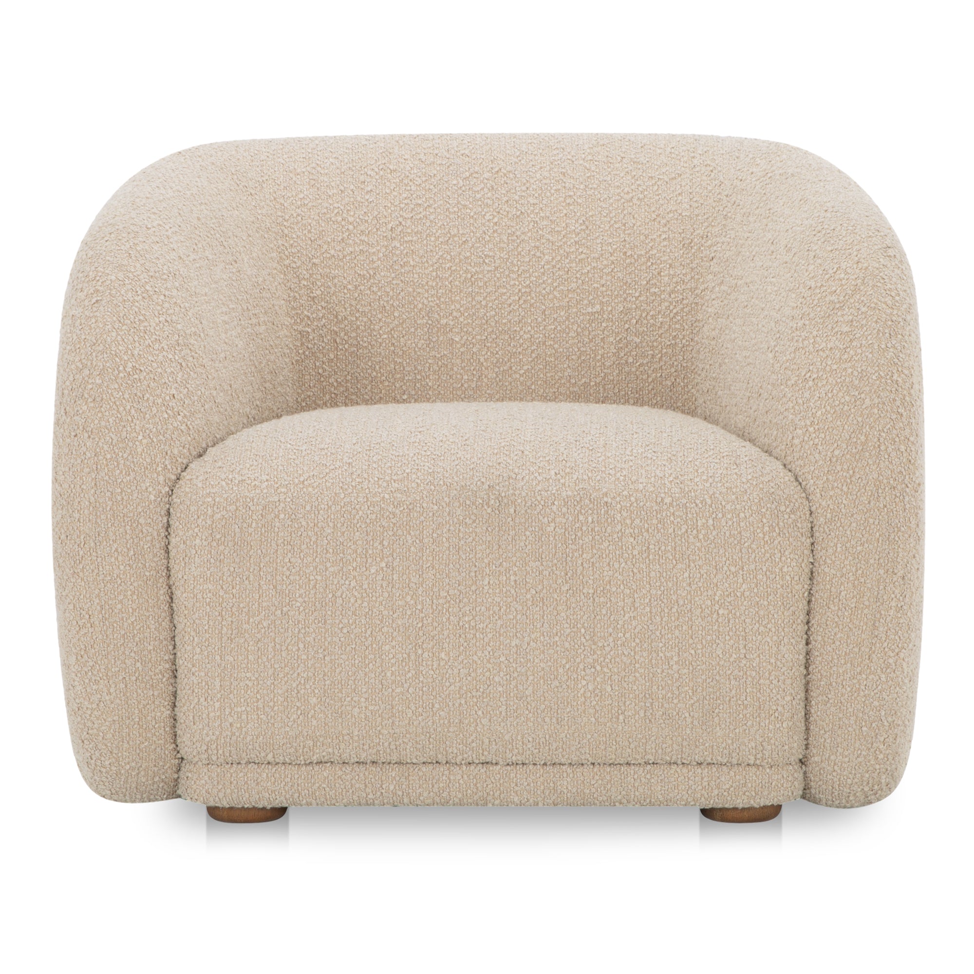 Faye Accent Chair Beige Boucle by Moe's Home