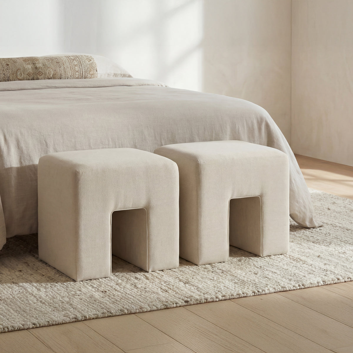 Aidy Stool Oat by Moe's Home