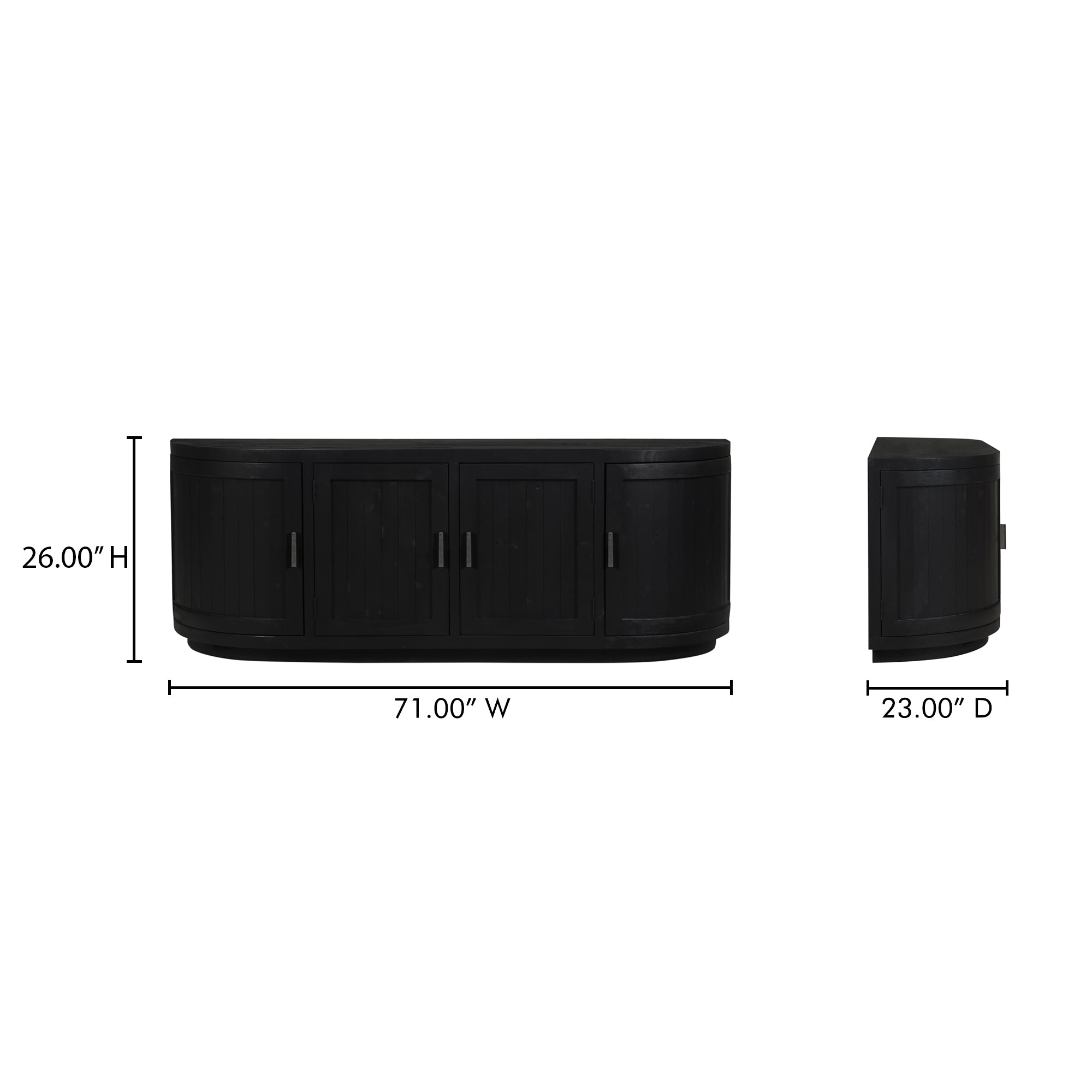 Nicola Media Cabinet Black