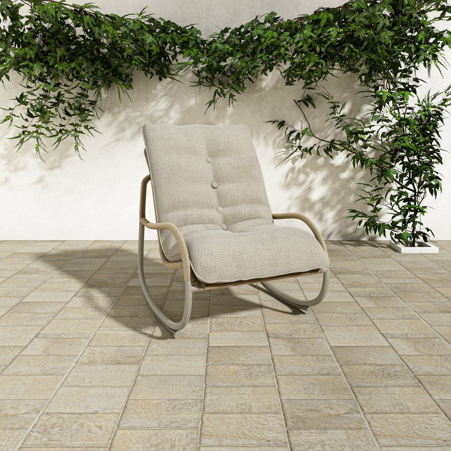 Lyra Outdoor Rocking Chair by Moe's Home