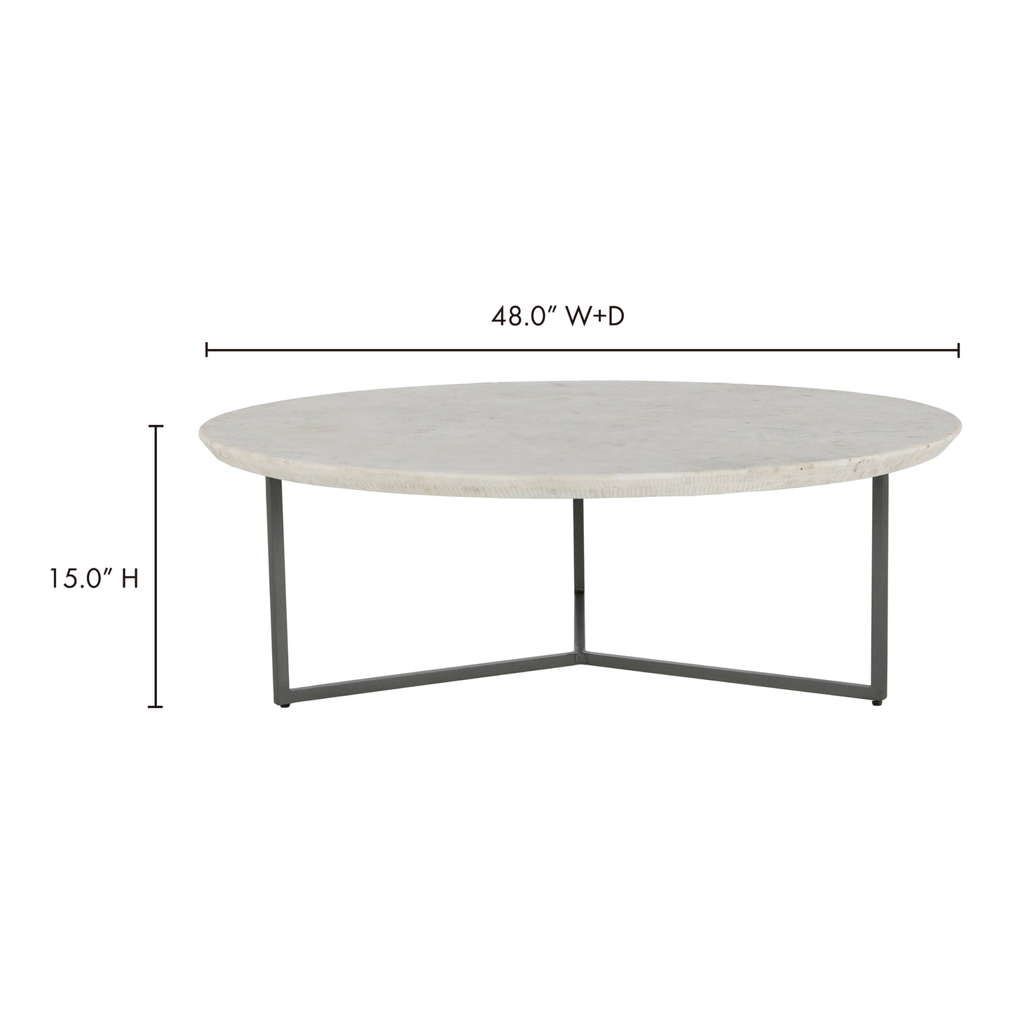 Chloe Coffee Table White by Moe's Home