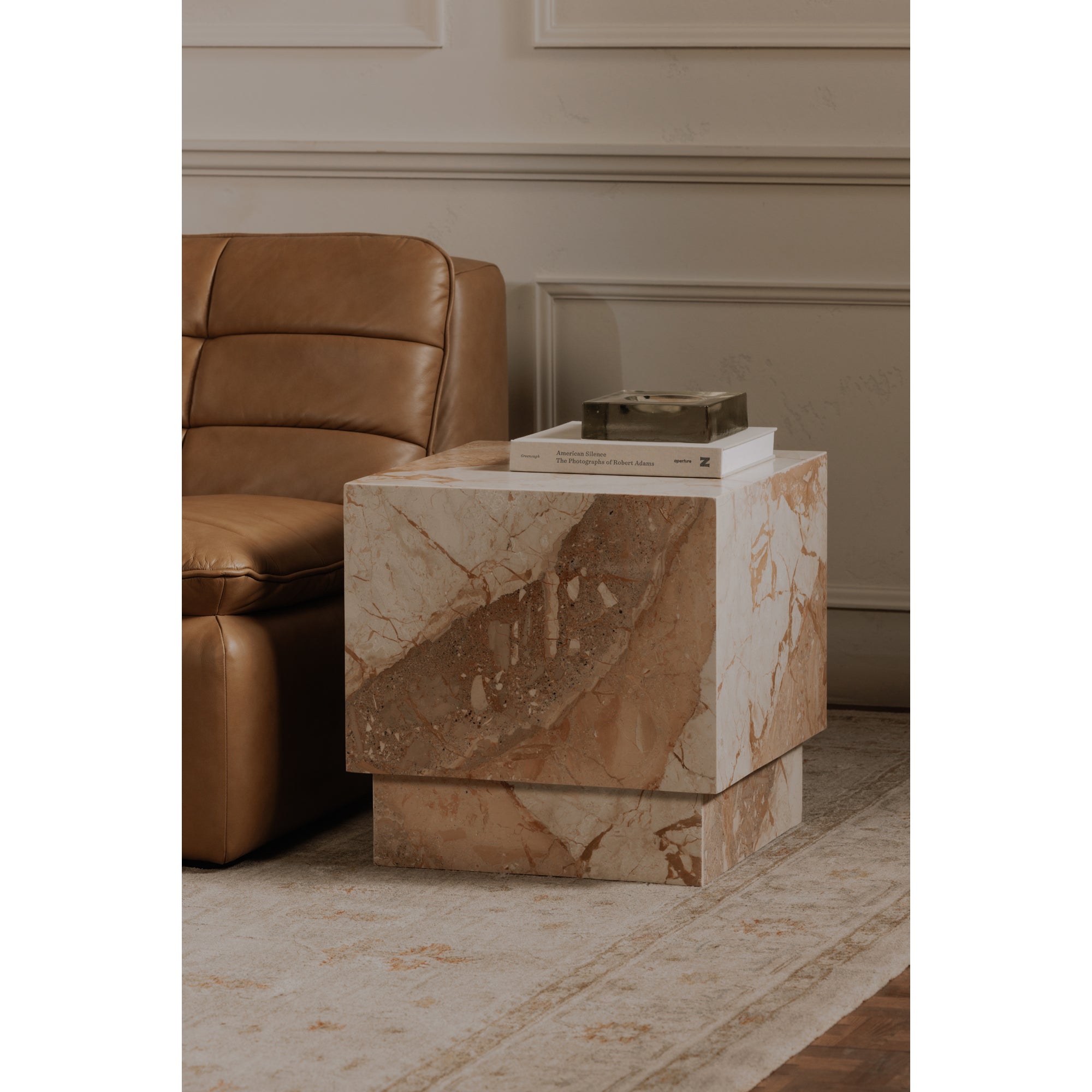 Layla Side Table Breccia by Moe's Home