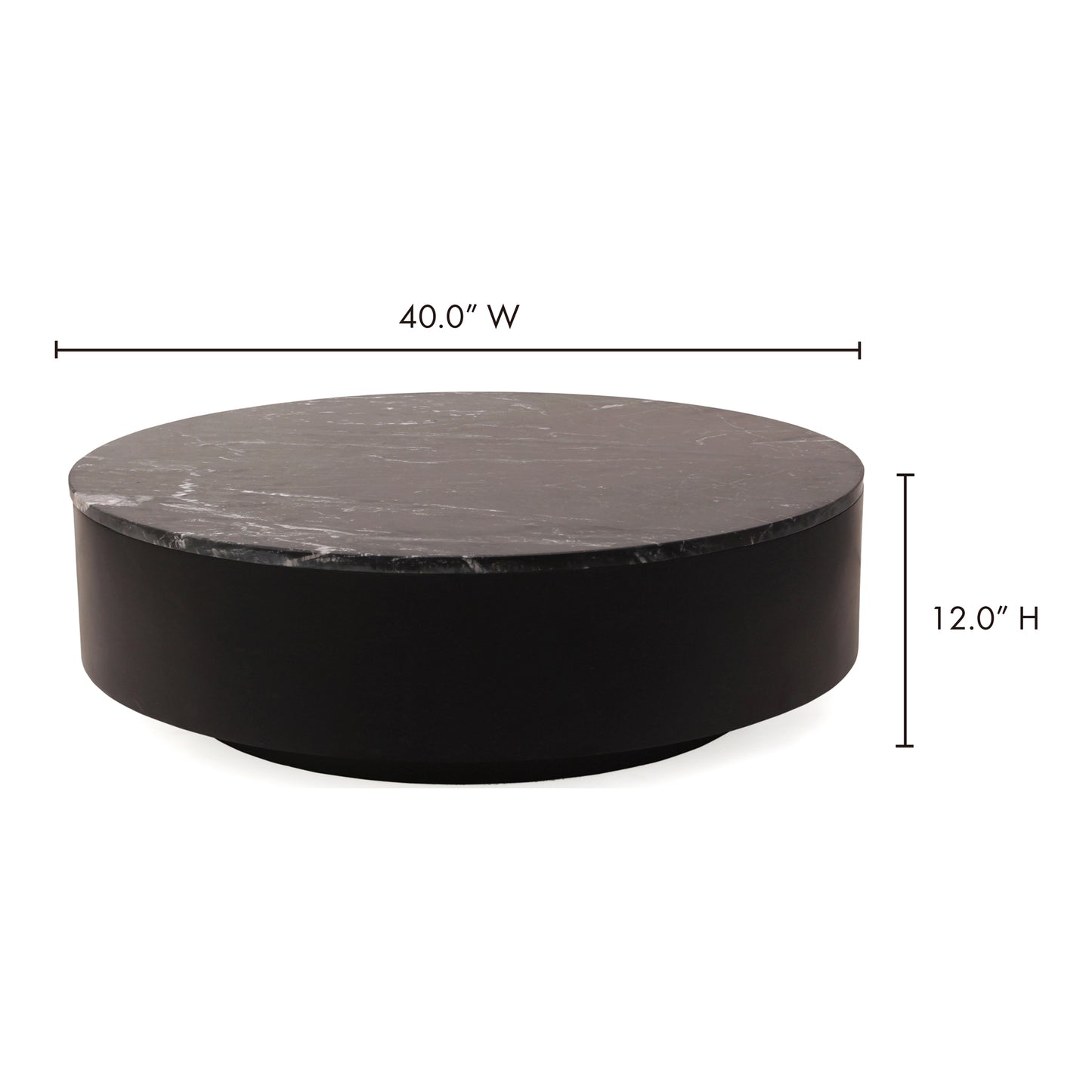 Ritual Coffee Table Black by Moe's Home