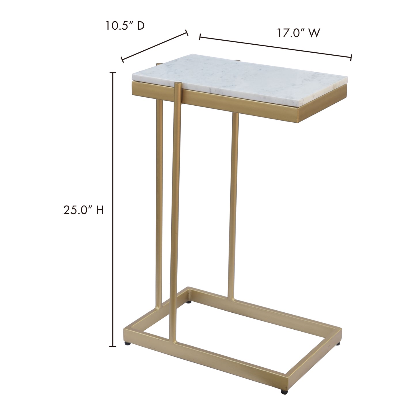 Sulu C Table White by Moe's Home