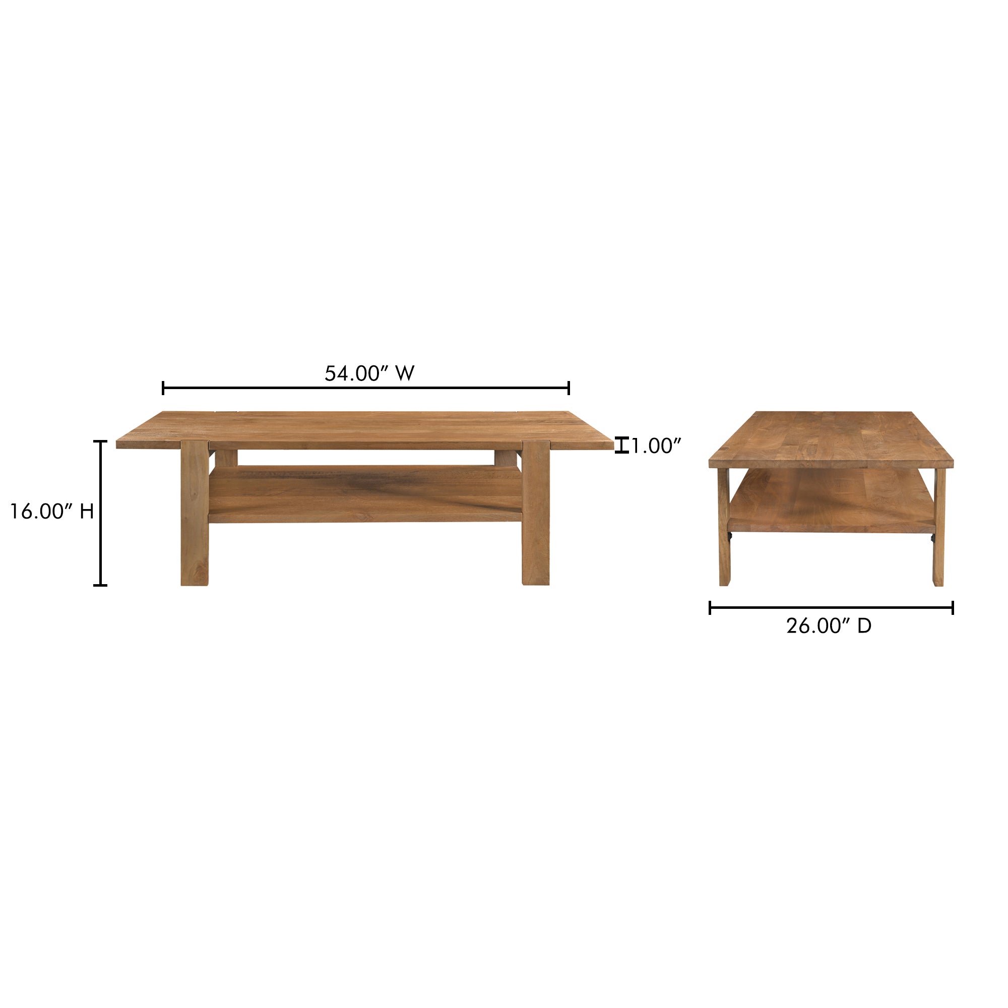 Workshop Coffee Table Vintage Brown