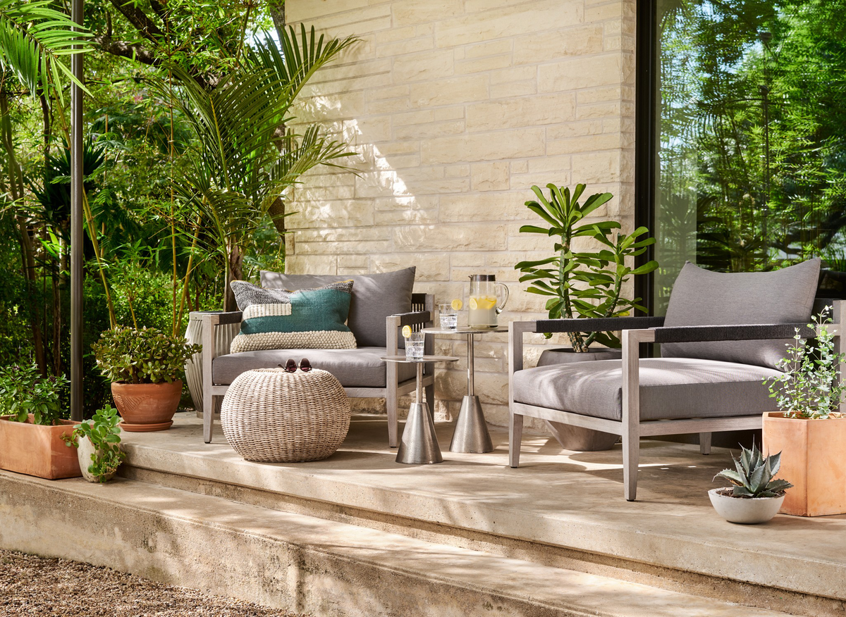 Phoenix Outdoor Accent Stool by Four Hands