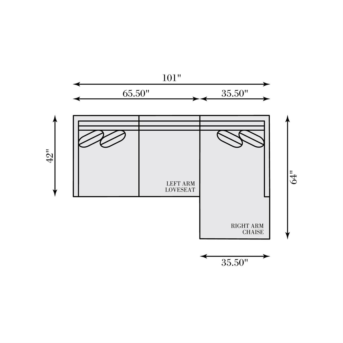 Joli Fabric Sectional (K1430) by Bernhardt