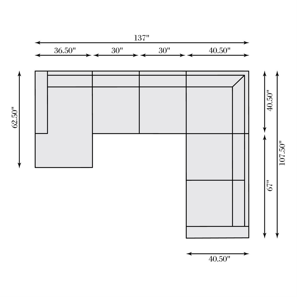 Dawkins Leather Sectional (K1714) by Bernhardt