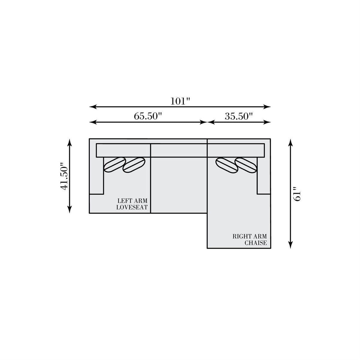 Mila Fabric Sectional (K1980) by Bernhardt