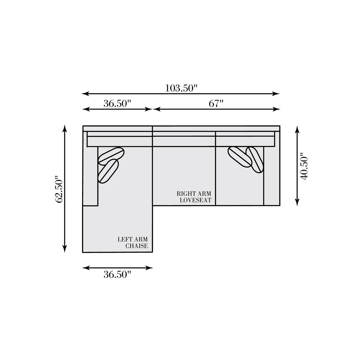 Dawkins Fabric Sectional (K2111) by Bernhardt