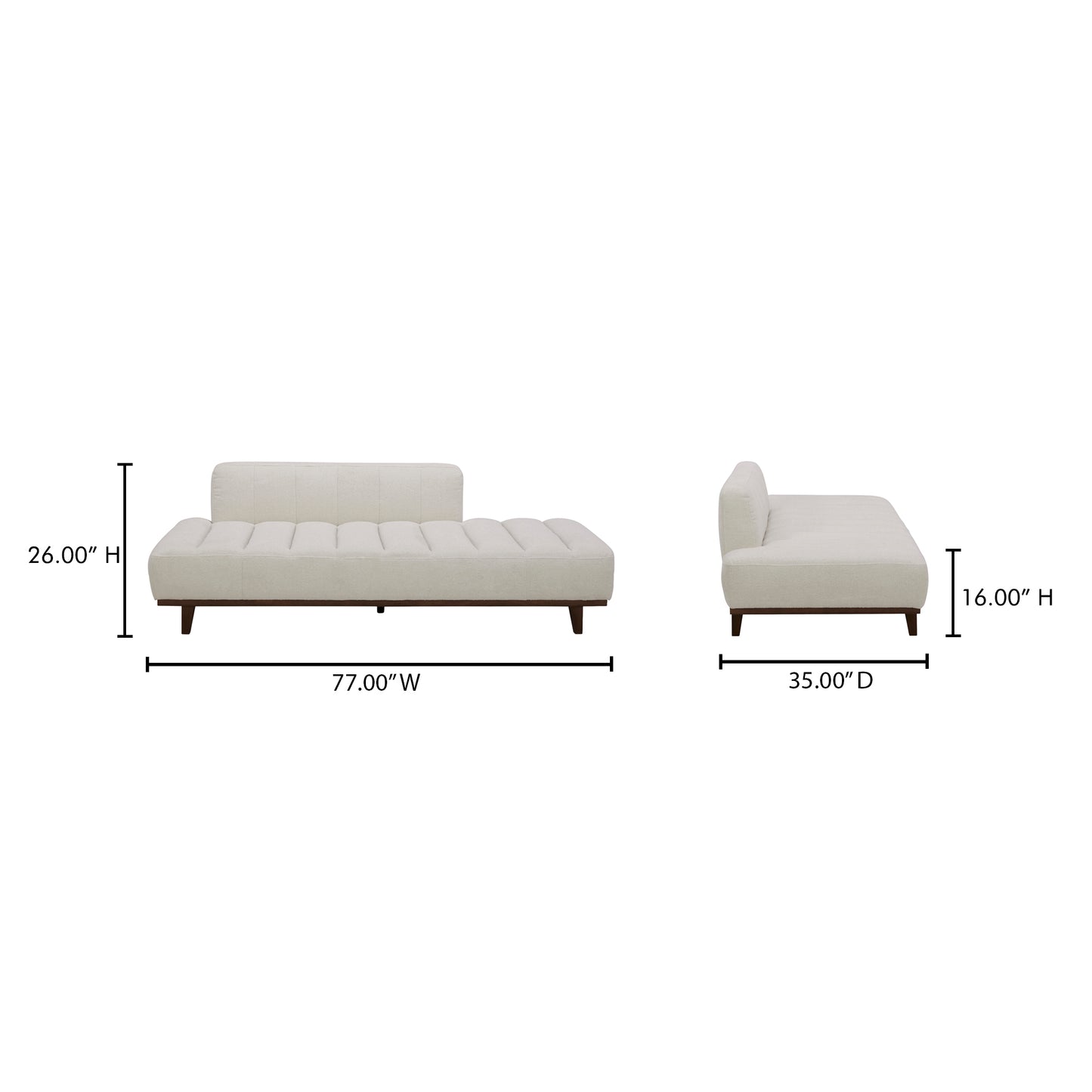 Bennett Daybed Warm White by Moe's Home