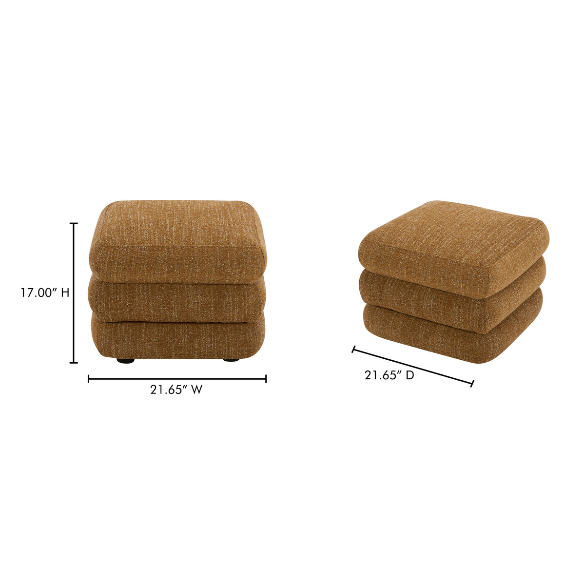 Lowtide Stool Amber Glow by Moe's Home