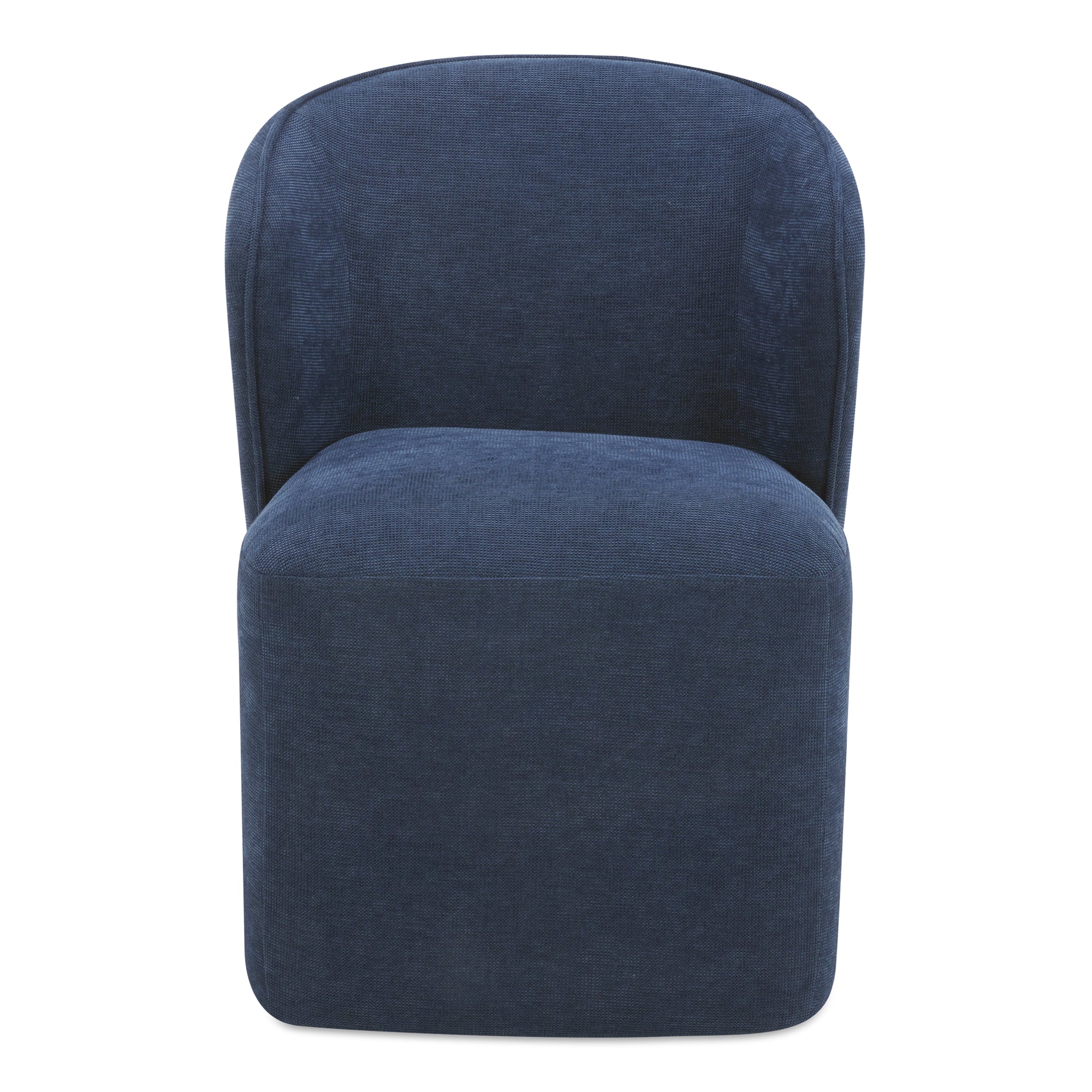 Larson Rolling Dining Chair Navy Blue | Blue