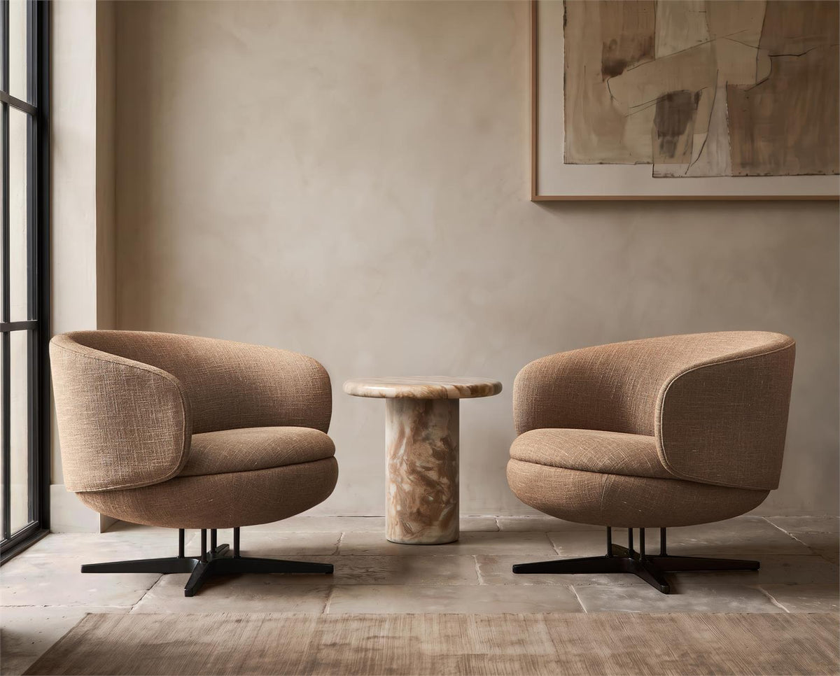 Moxi Fabric Swivel Chair by Bernhardt