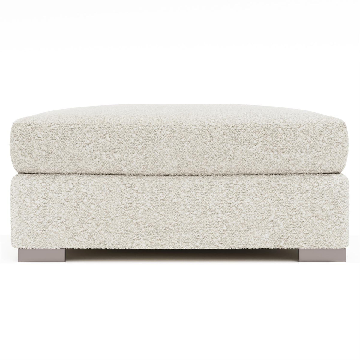 Helena Fabric Bumper Ottoman Metal Foot by Bernhardt