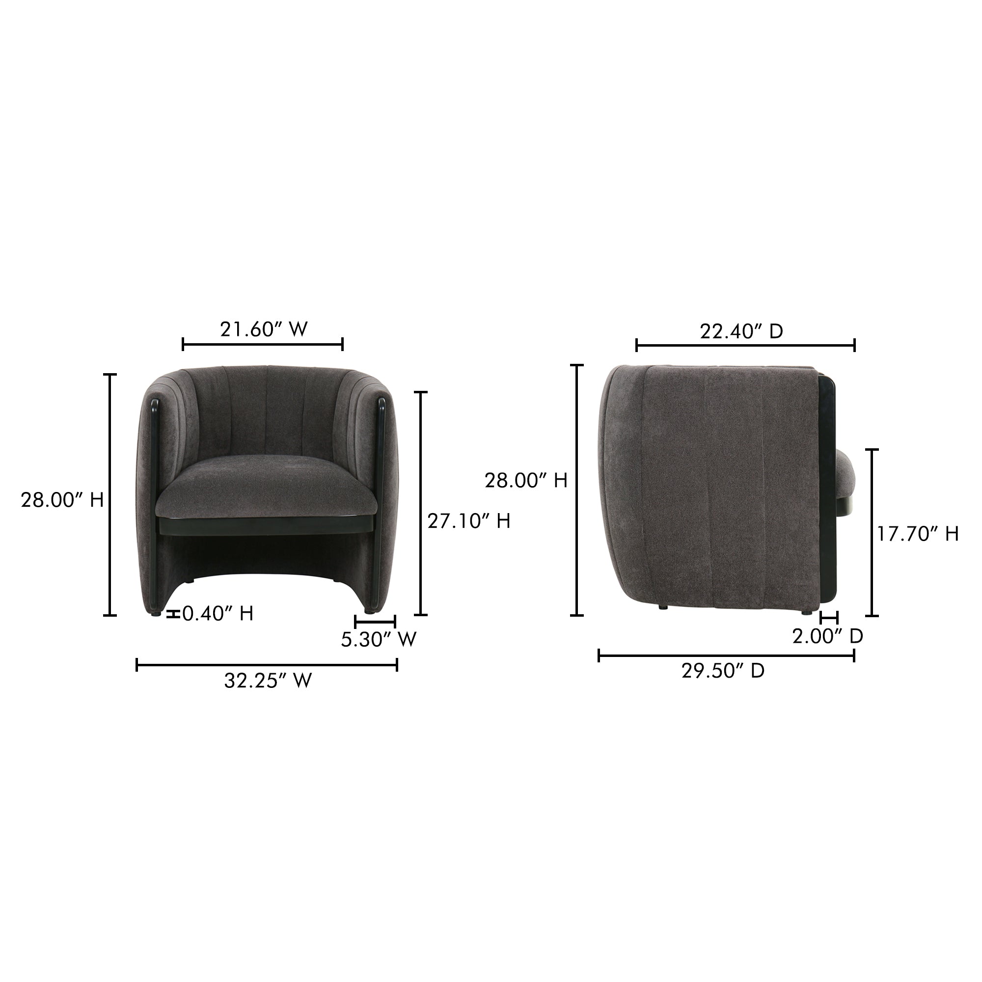 Francis Accent Chair Grey
