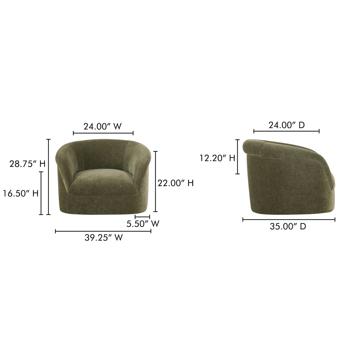 Thora Lounge Chair by Moe's Home