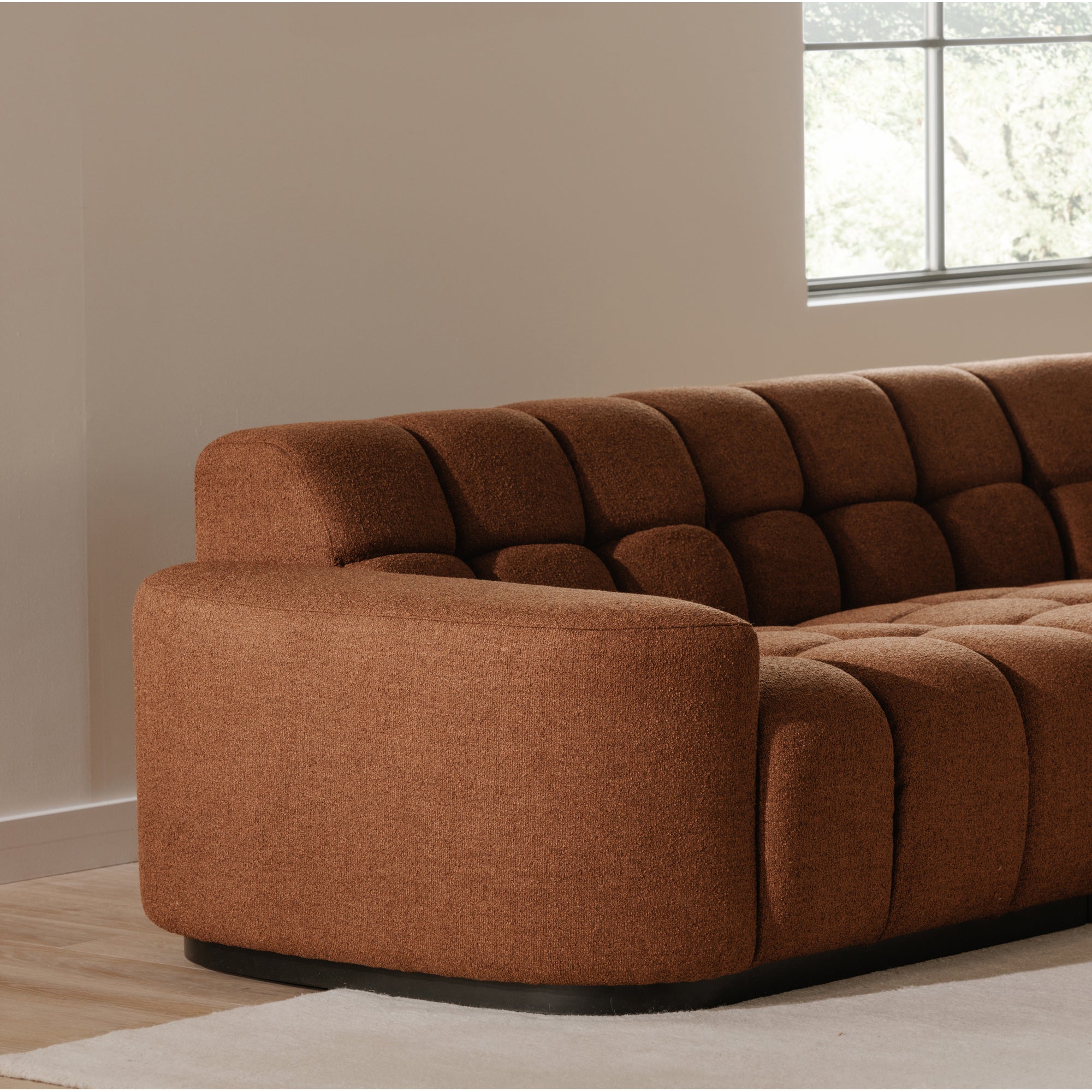 Roman L-Shaped Sectional Rust