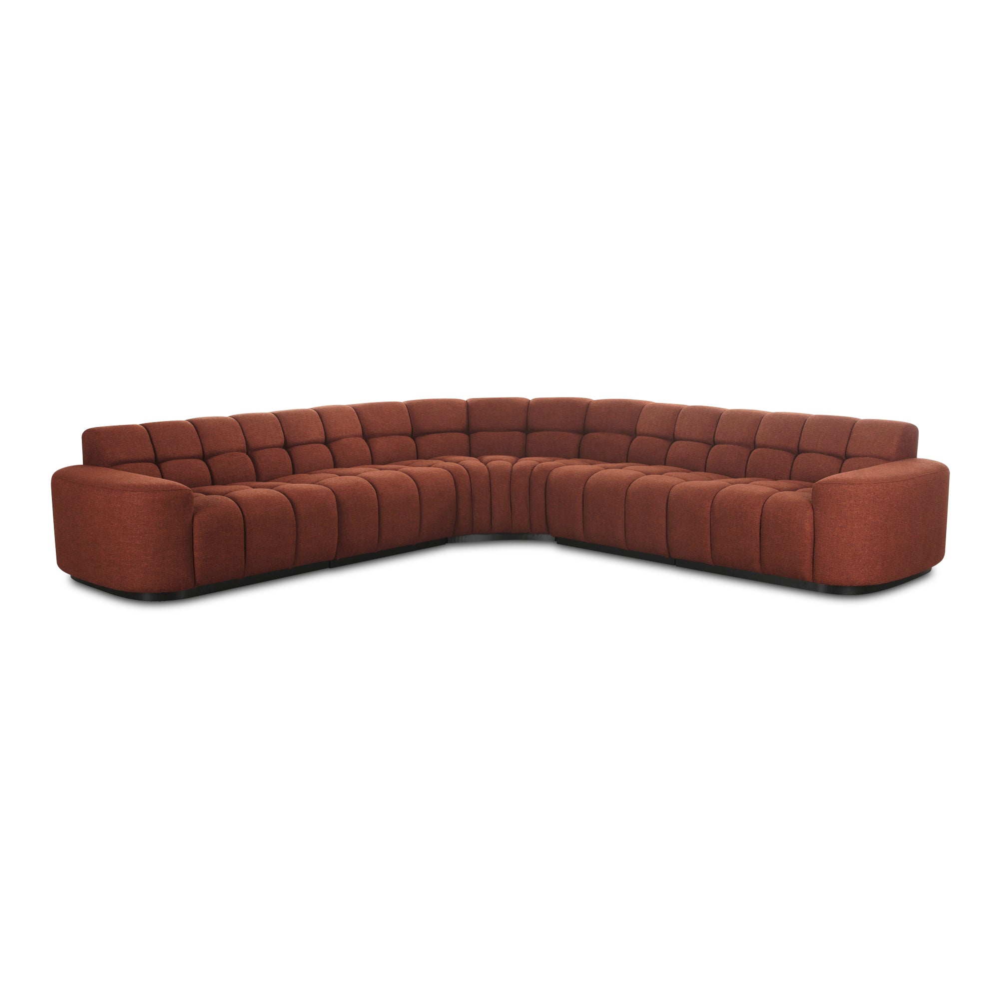Roman L Shaped Sectional Rust | Orange