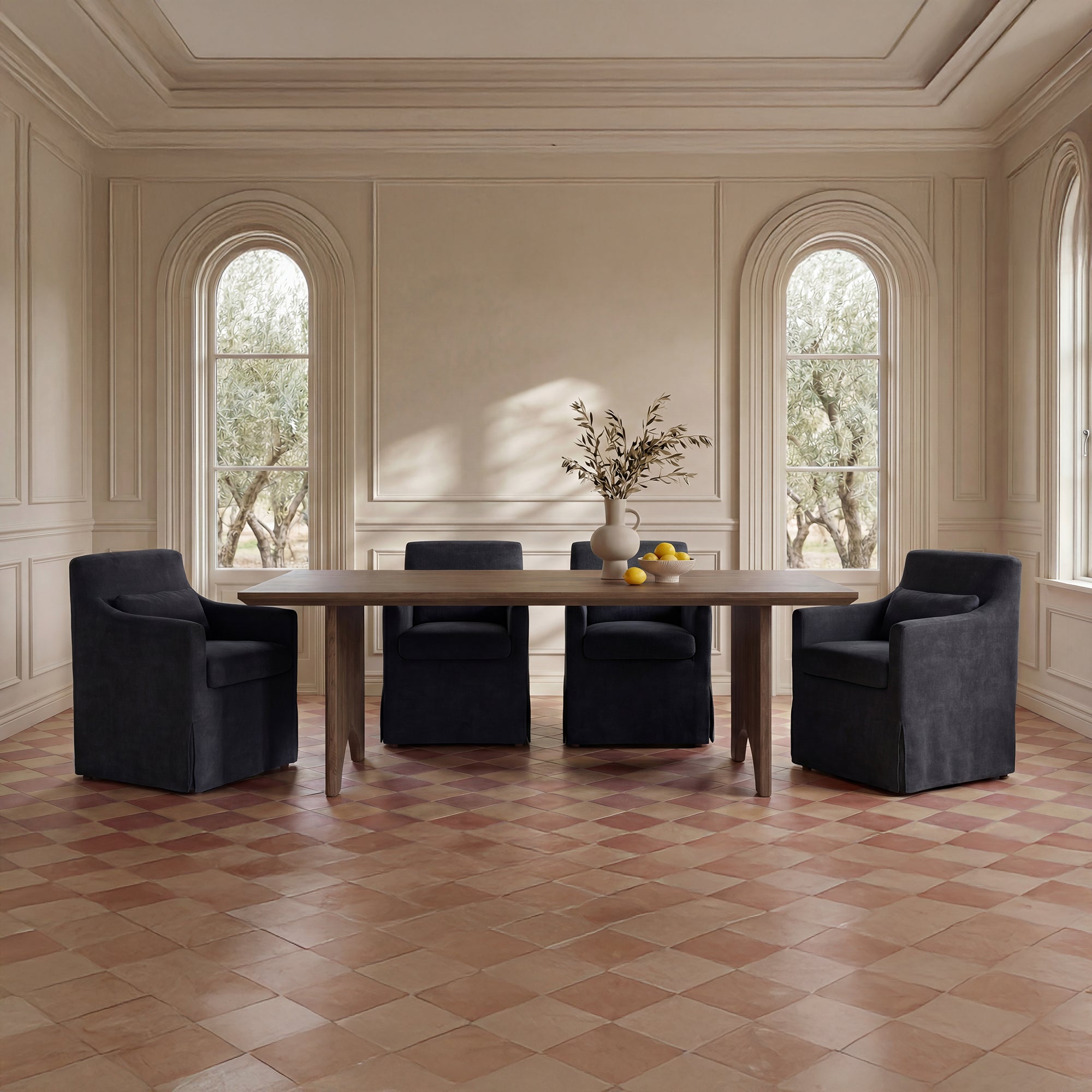 Lydia Slipcover Dining Chair by Moe's Home
