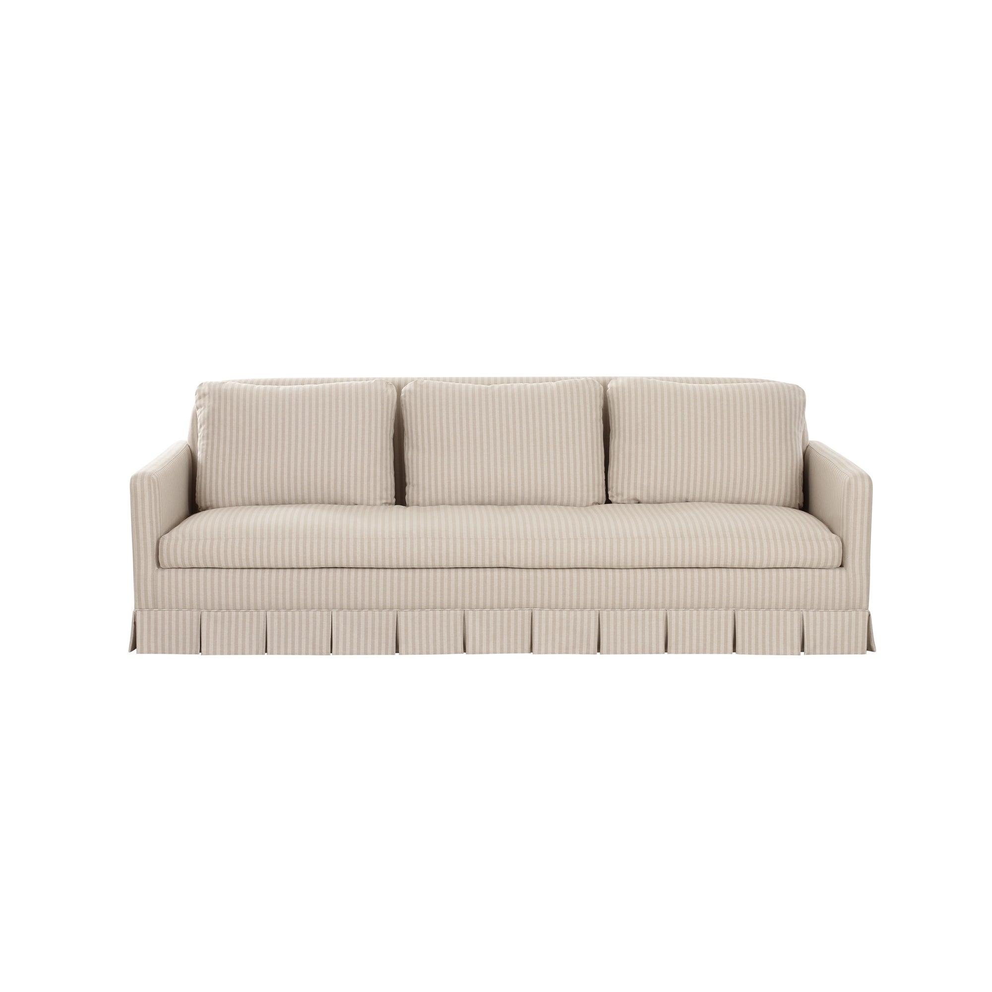 Pellicano Sofa Beige Stripe by Moe's Home